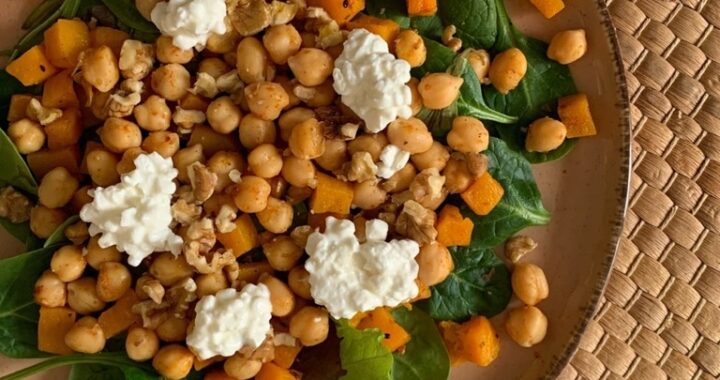 Ensalada templada de garbanzos