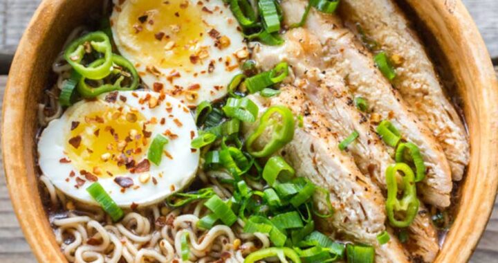 Ramen casero de pollo